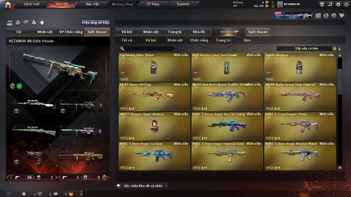 shop acc cf uy tin gia re